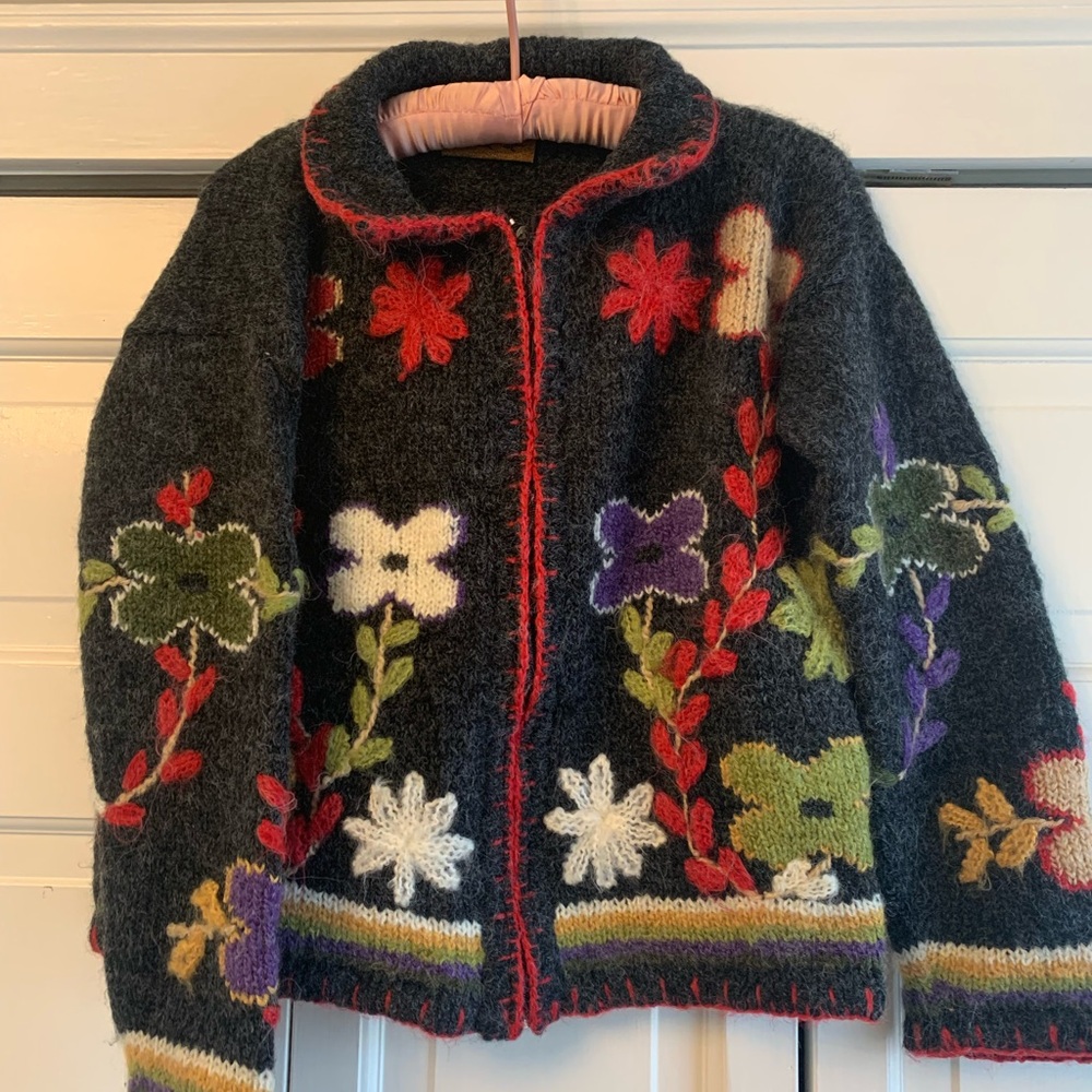 Erika Multicolor Floral Cardigan Sweater